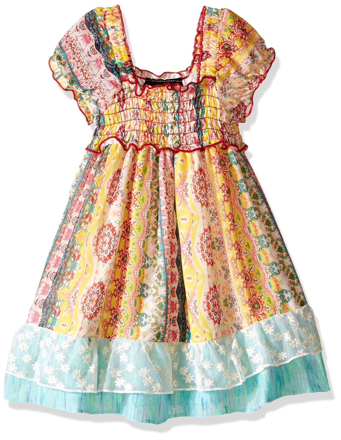 elisabeth 女童罩衣前吉普赛 traveler 连衣裙